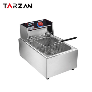 <span class=keywords><strong>TARZAN</strong></span> Commercial Restaurant 10L Friteuse Électrique Ouverte avec Carter D'huile Monocylindre Grande Capacité Maison Chips De Pommes De Terre - Product Image 4