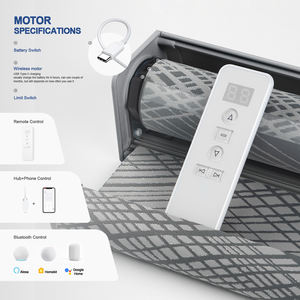 Accionamiento eléctrico Control remoto inalámbrico Día y Noche Ventana eléctrica Blackout moderno Zebra Roller Blind para Windows K502 - Product Image 4