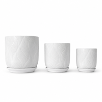 Vase en céramique blanc brillant, vase à fleurs minimaliste pour la décoration de table moderne, ornement de salon, pots à fleurs
