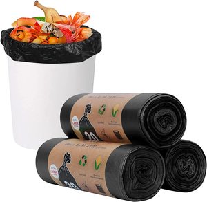 Sacs poubelles biodégradables et compostables de 8 gallons, 60 unités, épaisseur 1,5 mil, pour poubelles domestiques et supermarchés - Product Image 1