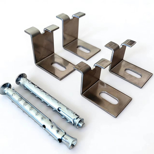 ऊपर संगमरमर कोण ब्रैकेट स्टेनलेस स्टील 201 ऊपर और नीचे पत्थर के क्लैडिंग फिक्सिंग सिस्टम संगमरमर कोण - Product Image 1