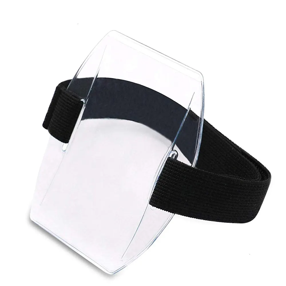 Großhandel Universal Size Arm Abzeichen halter Armband ID-Karten halter mit verstellbarem Gürtel