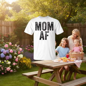 Camiseta vintage con efecto desgastado para el Día de la Madre, Mom Af Mama - Product Image 3