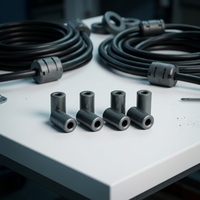 Núcleo Toroidal de Ferrita Axial Tipo RH de 0.8-25 mm, Filtro Anti-interferencia Electromagnética para Cables de Señal