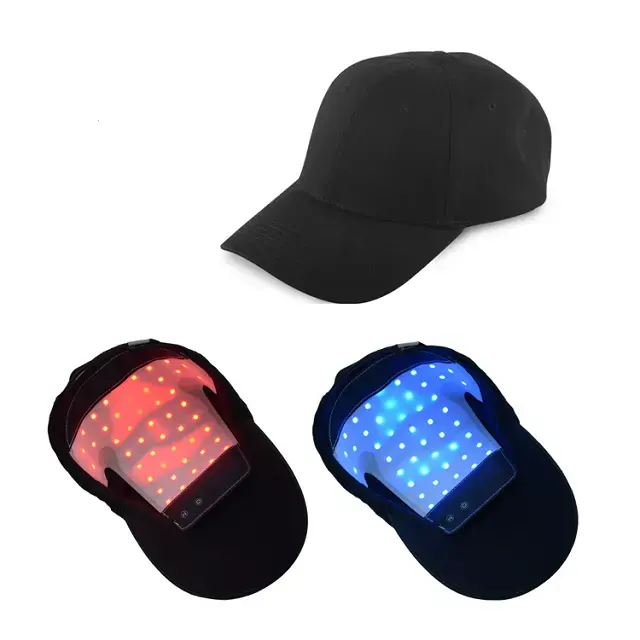 高品質の635nm 850nm LED光赤外線治療装置はより厚い髪の成長の帽子を促進します