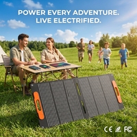 Panneaux solaires monocristallins pliables portables 100 Watts haute tension avec ETFE pour recharge AC portable