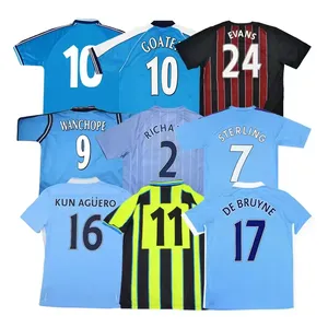 2024 Hot Sales Custom Classic Football Jersey Breathable Mesh Sublimation Retro Pattern Retro Soccer Shirts