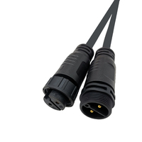 DSD impermeable 3pin M20 conector autoblocante 2-5 núcleo macho y hembra 2-5 núcleo 3pin M20 conector impermeable