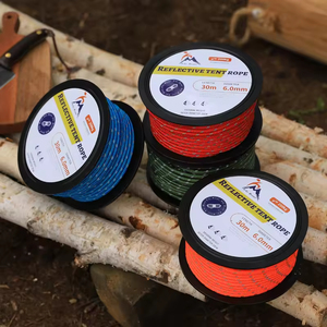 Cuerda reflectante de doble capa de nailon para tienda de campaña, resistente al viento, con refuerzo robusto y fijación de toldo. - Product Image 3