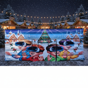 Tente d'arcade gonflable VR Business Arena pour jeux d'entertainment Steam, certifiée EN14960, taille personnalisable - Product Image 1