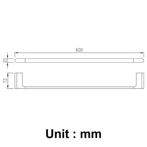 In acciaio inox spazzolato oro bagno singola barra di tovagliolo <span class=keywords><strong>holder</strong></span> - Product Image 6