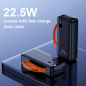 Xách tay công suất lớn bốn USB type-C đầu ra 30000mAh 22.5 Wát Sạc nhanh được xây dựng trong cáp ngân hàng điện - Product Image 3