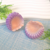 100 pièces de jolies coquillages en forme de dessin animé, coquillages nacrés, breloques pour slime, décorations, ornements pour chaussures, miniatures de jardin féerique, accessoires