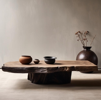 Table basse en bois, salon, usage domestique, table à thé commerciale, maison d'hôtes