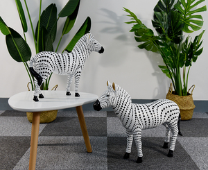 Bộ Phận Trưng Bày Vườn Thú Động Vật Có Số Lượng Đặt Hàng Tối Thiểu 1 Mảnh Nhựa Ngựa Vằn Động Vật Cỡ Lớn Trang Trí Sân Vườn Ngoài Trời - Product Image 3