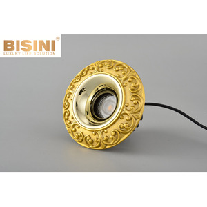 <span class=keywords><strong>Spot</strong></span> encastré en cuivre finition laiton classique, design rétro, anti-éblouissement, rond, <span class=keywords><strong>bronze</strong></span>, pour la décoration d'hôtels et de villas - Product Image 5