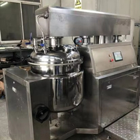 Machine d'émulsification sous vide contrôlée par PLC pour produits de soin de la peau en crème : chauffage, homogénéisation, agitation, émulsification