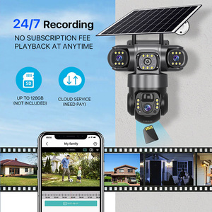 Cámara Solar Wifi 4G de 6MP IP66 con Triple Lente, Visión Nocturna a Todo Color, Seguimiento Automático, Alarma por Voz, Cámara de Vigilancia de Seguridad para el Hogar - Product Image 5