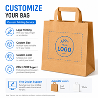 Fabricant de sacs en papier à poignée plate en gros, sacs de transport en kraft personnalisés imprimés pour l'industrie alimentaire, l'emballage de détail et l'approvisionnement en usine