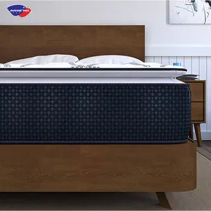 Foshan Matratze für Wohn möbel in einer Box Hybrid Matratze Hotel Latex Gel Memory Foam Feder Bonnell Feder kern matratze