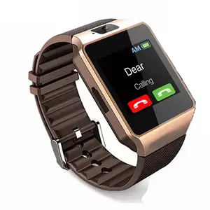 Venta al por mayor Móvil Reloj Teléfonos Cámara SIM Videollamada WiFi Pantalla Táctil Reloj Inteligente Smartwatch DZ09 Smart Watch