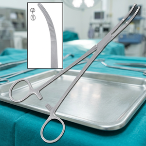 Pinces hémostatiques Mikulicz personnalisées 1x2 dents, instrument chirurgical manuel, CE ISO13485 Classe I, chirurgie générale - Product Image 3