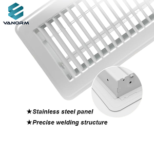 4X10 Pouces Sortie d'air au sol FL Sortie d'échappement Ouverture de <span class=keywords><strong>ventilation</strong></span> Fer à repasser Ouverture de <span class=keywords><strong>ventilation</strong></span> Blanc - Product Image 2