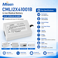 022-000203-00 Batería de Repuesto de 14.4V 6700mAh CMLI2X4I001B para Ventilador Comen V3 V3A, Paquete de Iones de Litio Recargable Médico 4S