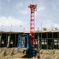 Monte-charge de matériaux de construction SSE1.6T, plateforme élévatrice de chantier de 1,6 tonne