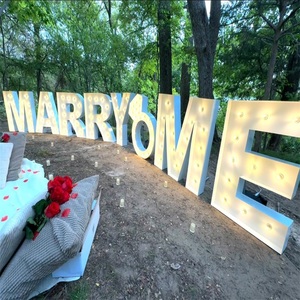 Tùy chỉnh 3 ft/4 ft/5 ft marquee số logo <span class=keywords><strong>Led</strong></span> Logo sinh nhật trang trí marquee chữ khổng lồ ánh sáng lên Neon marquee thư - Product Image 2