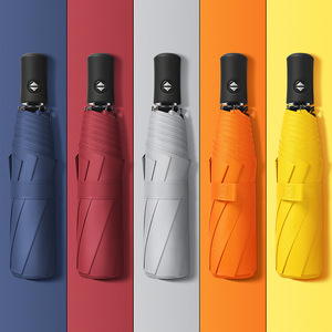 Parapluie pliant promotionnel en gros, haute qualité, OEM, publicitaire, personnalisé, ouverture automatique, cadeaux d'affaires, impression de logo, imperméable, anti-UV - Product Image 1