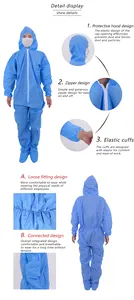 Disposable Suits Paper Type 5 6 Coverall Protective Suit Jumpsuits Painters Coveralls