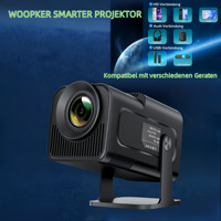 Projecteur LCD portable 1080P, 150 lumens ANSI, Android 11 LED, 1500:1, compatible 4K pour cinéma maison intérieur/extérieur