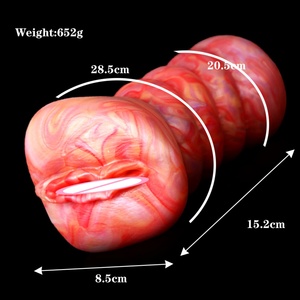 GEEBA Male <b>Masturbator</b> Aircraft Cup Soft Silicone Stick Pussy Realistic Vaginas Pocket Pussy Masturbation Colorful Sex Toy - Product Image 3