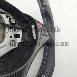 Volant sport en cuir perforé et fibre de carbone, design le plus récent, pour BMW E90 E91 E92 E93 Série 3 - Product Image 5