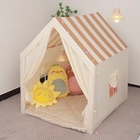 Tente de jeu pliable en tissu pour enfants, intérieur/extérieur, ouverture rapide, design interactif parent-enfant, couleur personnalisable