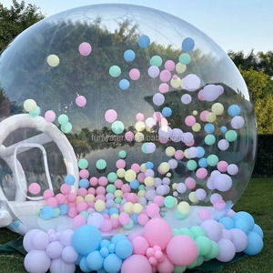 Hot Casa Bolle Gonfiabile <span class=keywords><strong>de</strong></span> qualité commerciale PVC enfants fête clair dôme ballon Portable Air bouncer gonflable bulle maison tente - Product Image 4