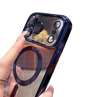Coque électrolytique élégante pour iPhone 17 avec motif de CD à trou fin Couverture mobile pour 17 Pro 17Air avec protecteur de caméra