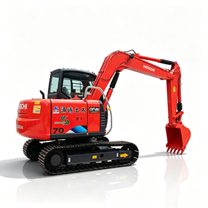 Excavadora Mini Usada Japonesa Hitachi ZX70, Excavadora Hidráulica Pequeña de 7 Toneladas con Motor Isuzu FOB Shanghái - Product Image 1