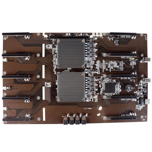X79 Motherboard 10 Graphics Slot 70mm Support RTX 3060m GPU Graphics Cards X79 Motherboards