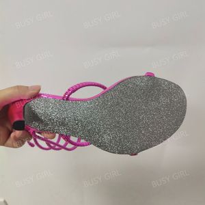 Ragazza occupata OSM4675 sandali con cinturino a serpente tacchi da <span class=keywords><strong>donna</strong></span> <span class=keywords><strong>scarpe</strong></span> di lusso lucide Sole tacchi a spillo <span class=keywords><strong>scarpe</strong></span> con tacco da <span class=keywords><strong>donna</strong></span> sandali con tacco - Product Image 6