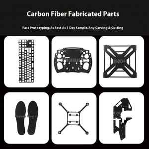 Support GPS en fibre de carbone 3K Welltop personnalisé, tissage simple, grain forgé, accessoires pour modèles d'avions, gravure CNC 001 - Product Image 4