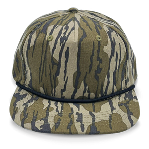 OEM topi Camo 5 Panel kualitas tinggi kustom dengan tali rata penuh tidak terstruktur Richardson 256 topi tali Camo kustom - Product Image 3
