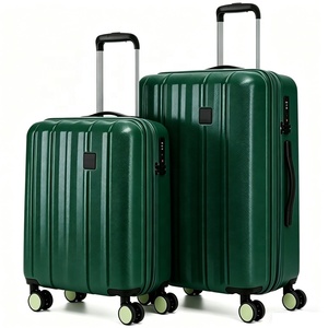 Ensemble de bagages légers en ABS+PC, 2 pièces, coque <span class=keywords><strong>rigide</strong></span>, 8 <span class=keywords><strong>roues</strong></span>, taille <span class=keywords><strong>cabine</strong></span>, sac de transport à roulettes, faible MOQ, OEM, usine de valises - Product Image 4