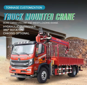 Isuzu dfoton משאית 5t עם מנוף 4x2 משאית רכוב עגור משאית רכוב מנוף - Product Image 5