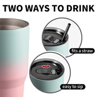 Taza de Viaje Multicolor de Acero Inoxidable con Aislamiento al Vacío para Café, Cerveza, Regalos Promocionales Seguros para Empresas