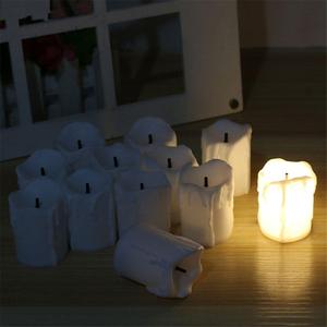 Bougies électriques à <span class=keywords><strong>LED</strong></span> à piles, chauffe-plat, sans flamme, blanc chaud, pour décoration de noël, vacances, mariage, 2 pièces - Product Image 5