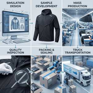 Veste coupe-vent pour <span class=keywords><strong>homme</strong></span> avec logo personnalisé, veste de course respirante à capuche légère, protection sportive, veste de jogging OVER - Product Image 2