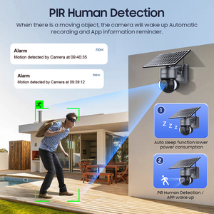 Sistema de Seguridad de 6MP HD, 4G, GSM, tarjeta <span class=keywords><strong>Sim</strong></span>, reflector inteligente inalámbrico, cámara de Zoom 12X, <span class=keywords><strong>IP</strong></span>, PTZ, red 4G, cá - Product Image 4