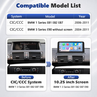 Pantalla Multimedia CodeLynk 1920*720 para BMW Serie 1 y 3 E81 E82 E87 E90 2004-2011 CIC CCC, Pantalla Táctil Inalámbrica Carplay